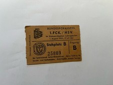 Eintrittskarte Ticket DFB Pokal Viertelfinale 1953/54 Kaiserslautern - HSV