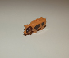 E083 Lego Tier Schwein Pig Ferkel 87621pb03 braun gefleckt