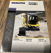 Prospekt - Komatsu PC45MR-5 PC55MR-5 Minibagger - 01/2018
