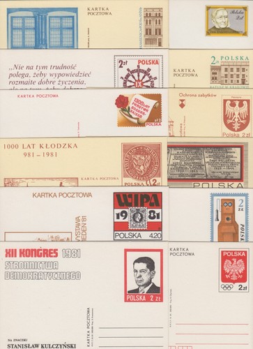Polen jahrgang 1981 ganzsachen - jahrgang,