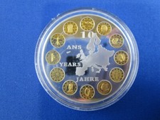 Raub der Europa - Medaille mit Vergoldung - Attraktiv