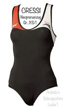 CRESSI Neopren-Badeanzug 1mm für Frauen Schwarz/Weiß/Orange Gr. XS/1