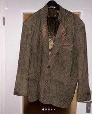 Herren Trachtenleder Jacke Gr. 54