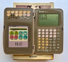 Sharp PA-X1-T Japanese electronic organizer (similar to Wizard/OZ/IQ series) CIB