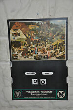 Altes Reklameschild/Drehkalender DDR Landwirtschaft,VEB Weimar.Kombinat Landmas.