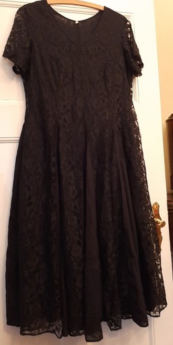 Spitzenkleid,Schwarz,Tanz,Flam