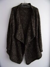 Zara Strickjacke Strickcardigan Cardigan Strick Jacke Dunkelbraun M 38