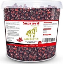 Supravit Hagebutten Pferd mit viel Vitamin C für Pferde und Ponys ganze Früchte