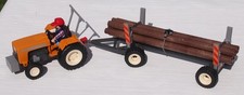 Playmobil 4209 Traktor mit Langholz-Anhänger  Forstwirtschaft  Unbespielt