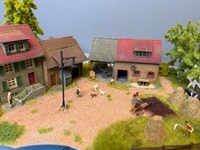 aufwändig gestaltetes Diorama