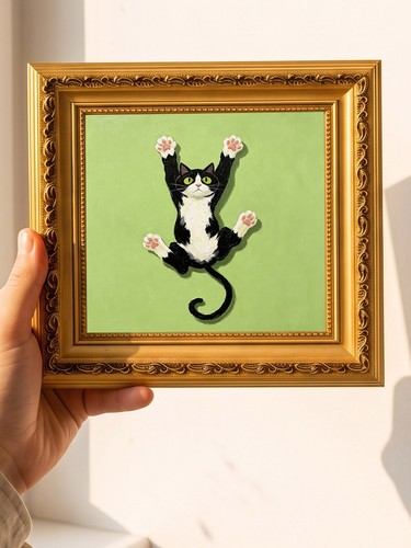 Verspielter smoking katze - smoking,