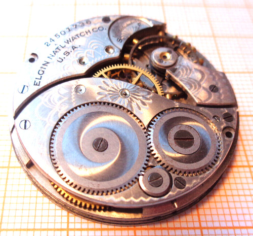 Feines taschenuhr werk - werk, waltham