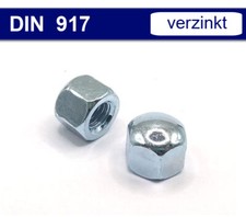 Hutmuttern M4 - M16, niedrige