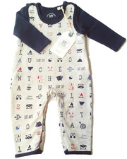 Strampler Set Gr.50 56 Sanetta NEU 100% Baumwolle shirt blau ABC newborn baby