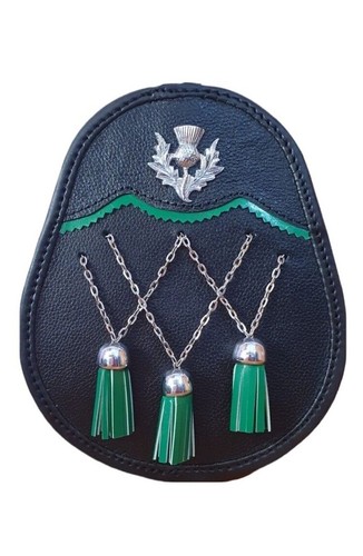 Neu kreuz kette leder sporran - kreuz,