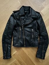 Balenciaga Damen-Lederjacke schwarz Gr. 34