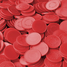 2000 Stück Wertmarken Einkaufswagenchips Pfandmarken Biermarke Event Rot
