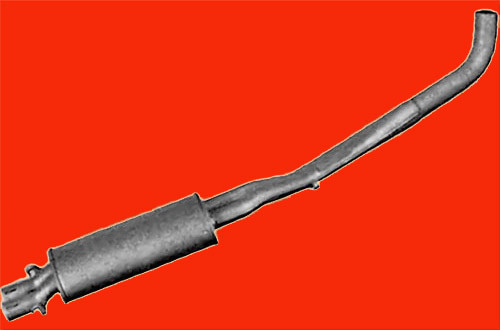 Auspuff mittelschalldämpfer - auspuff,