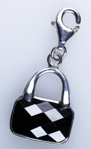 Anhänger handtasche schwarz - anhänger,