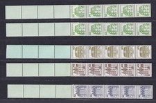 Berlin Sammlung Rollenmarken Unfall, B+S, SWK Streifen, RE 5+4  /9