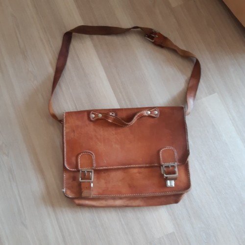 Schultasche aus leder - aus,