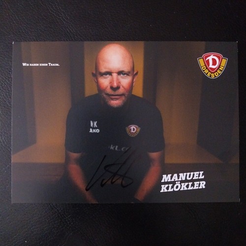 Autogrammkarte manuel klökler - autogrammkarte,