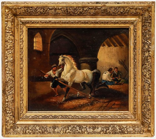 Gerahmtes ölgemälde aus dem - gerahmtes,