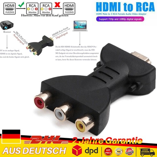 Hdmi auf 3rca - 3rca, cinch