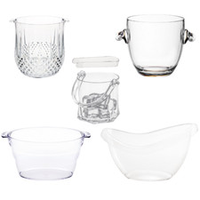 Eiseimer Eiskühler Eiswürfelbehälter Eiskübel mit Zange Eisbox Weinkühler Campen