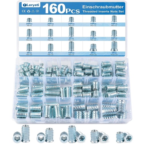 160 stück einschraubmutter - 160,