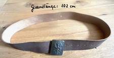 sehr alter Ledergürtel Uniform Millitär Koppel Verschluß Adler mit Krone?