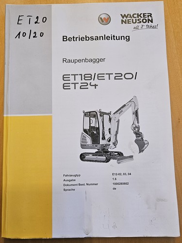 Bedienungsanleitung wacker - bedienungsanleitung,