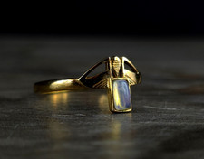 Ring Gold 333 Opal weiß 17,6