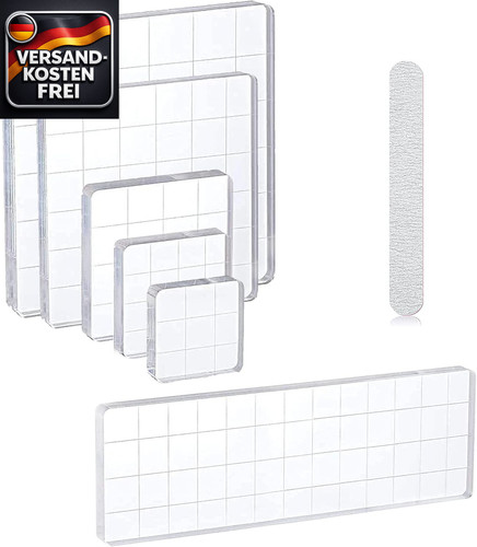 Acryl stempelblock set - set, 6