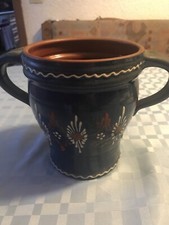 Großer Alter Steingut Topf m