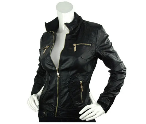 Damenjacke kunstleder - damenjacke,