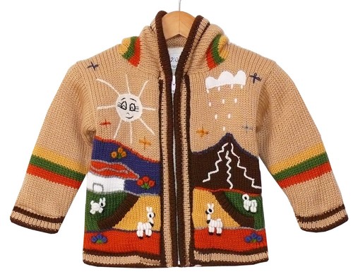 Strickjacke tiere braun - tiere,