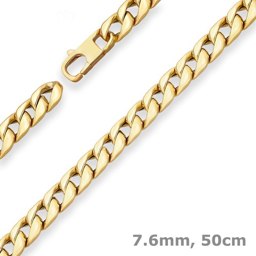 6mm panzerkette goldkette - 7,6mm,