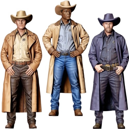 Cowboy ranch figuren set - /,