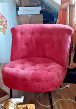 neuw. Sessel Clubsessel Cocktailsessel drehbar Loungesessel pink Samt Höhe 77cm