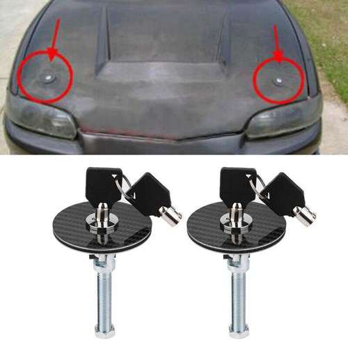 Auto motorhaube hood pins - 2x,