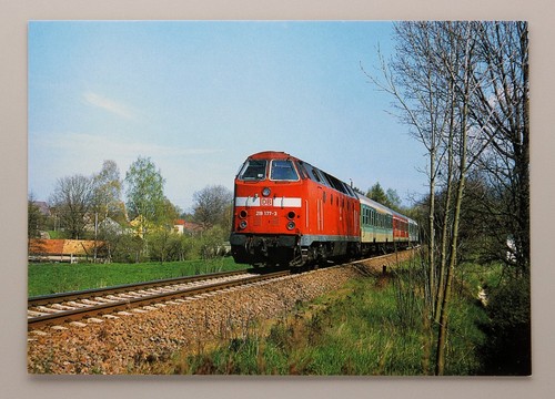 Postkarte diesellok 219 177 - diesellok,