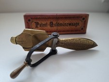 Münzwaage  10 Mark 20 Mark Gold  Bernsteins Patent  ca.1875  Goldmünze 