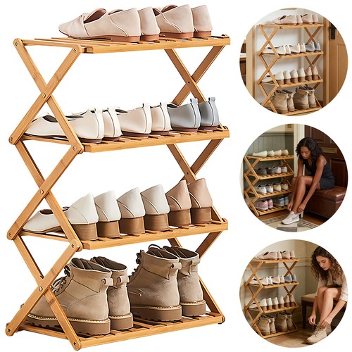 Schuhregal bambus schuhablage - schuhregal,