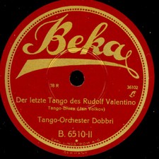 SAXOPHON-ORCH. DOBBRI (singende Säge!) Ich küsse Ihre Hand Madame   78rpm  S4982
