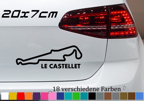 Castellet 20x7cm aufkleber - castellet,