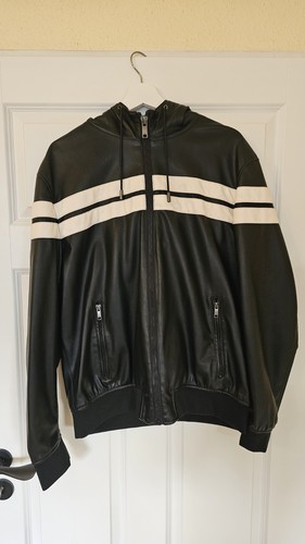 Kunstlederblouson mit kapuze - kunstlederblouson,