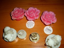 7 Motivkerzen, -Rose und Tiere