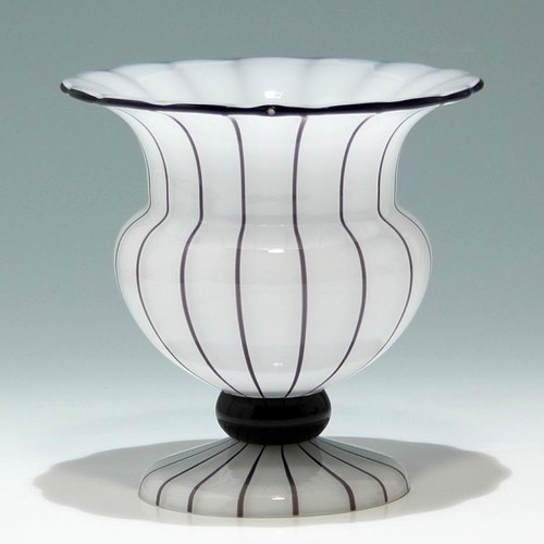 Loetz vase weiss - loetz, mit