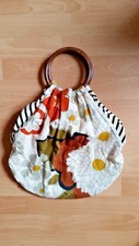 HOSS Handtasche Holz Schultertasche Shopper Flower Power 60iger 70iger